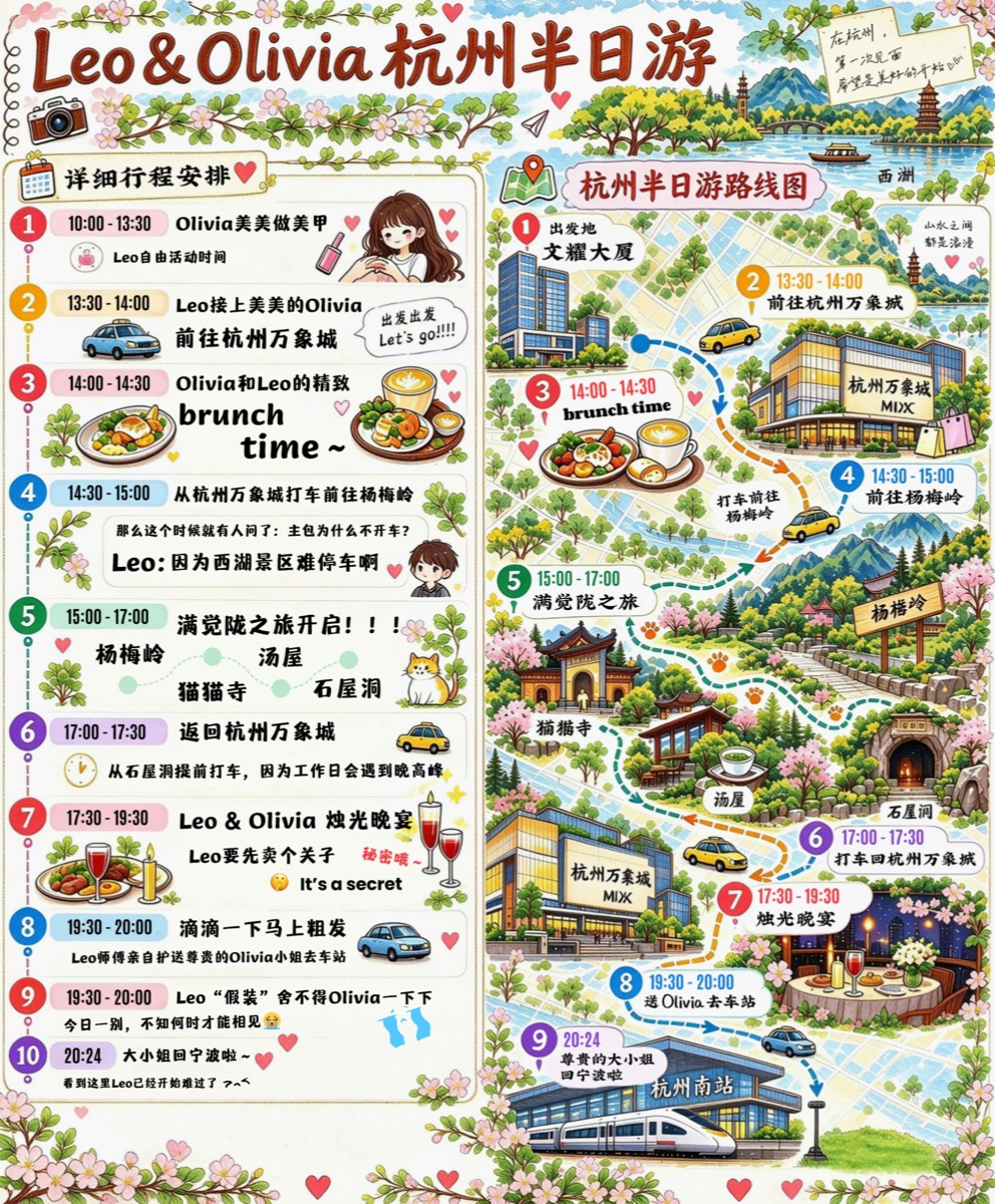 Leo 的约会路线图